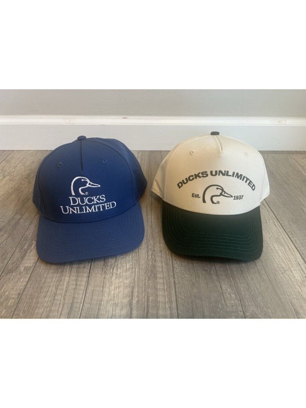 Ducks Unlimited Hat Lot of 2 Snapback Caps Richardson Blue White Green Hunting